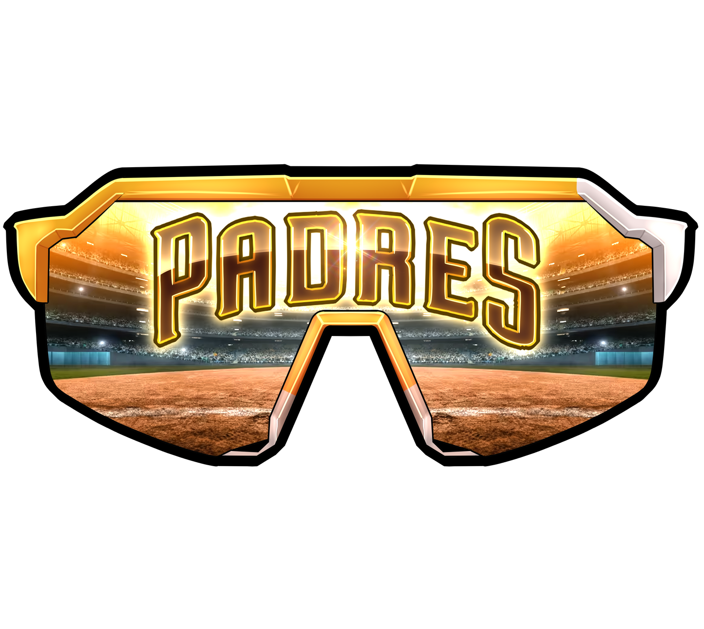 TATIS/PADRES LENTICUALR EFFECT PIN GLASSES